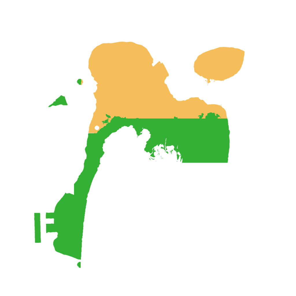 Biome Rust Map: Procedural Map, Size: 2000, Seed: 76688