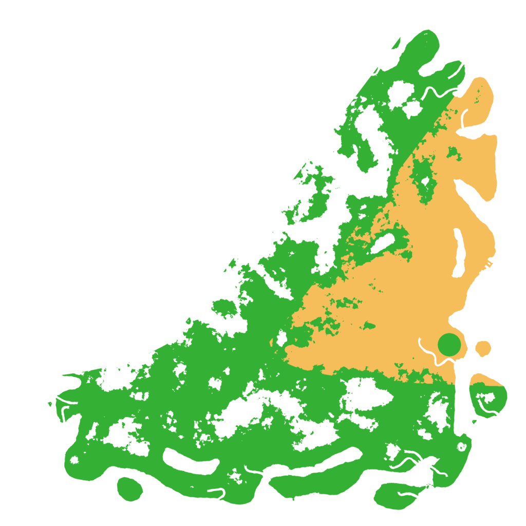 Biome Rust Map: Procedural Map, Size: 6000, Seed: 76655641