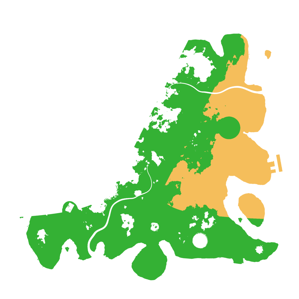 Biome Rust Map: Procedural Map, Size: 3500, Seed: 1208147627