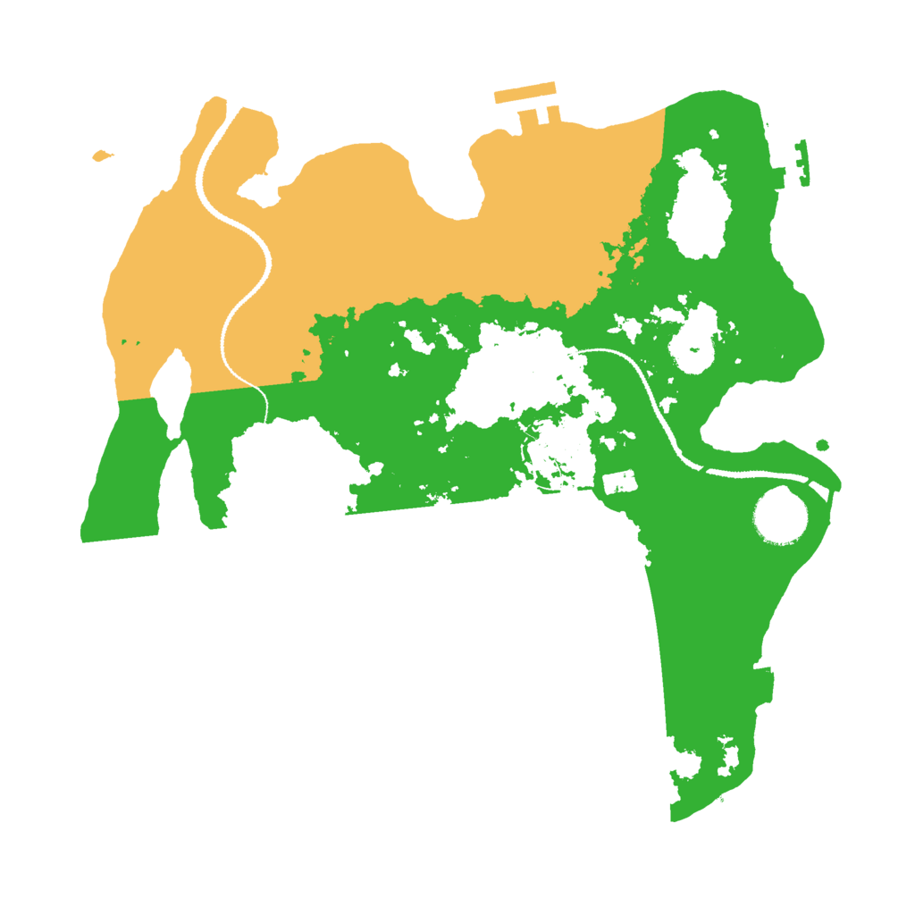 Biome Rust Map: Procedural Map, Size: 3000, Seed: 23514