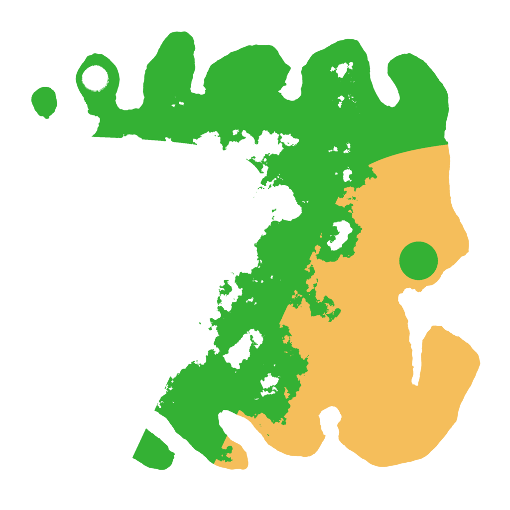 Biome Rust Map: Barren, Size: 3500, Seed: 1628333995