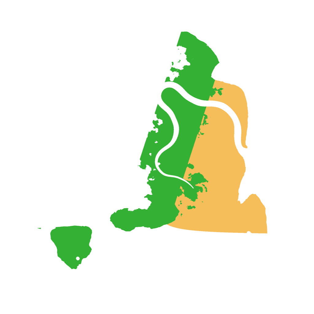 Biome Rust Map: Procedural Map, Size: 2500, Seed: 964876692