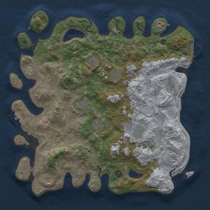 Thumbnail Rust Map: Procedural Map, Size: 4250, Seed: 317008516, 18 Monuments