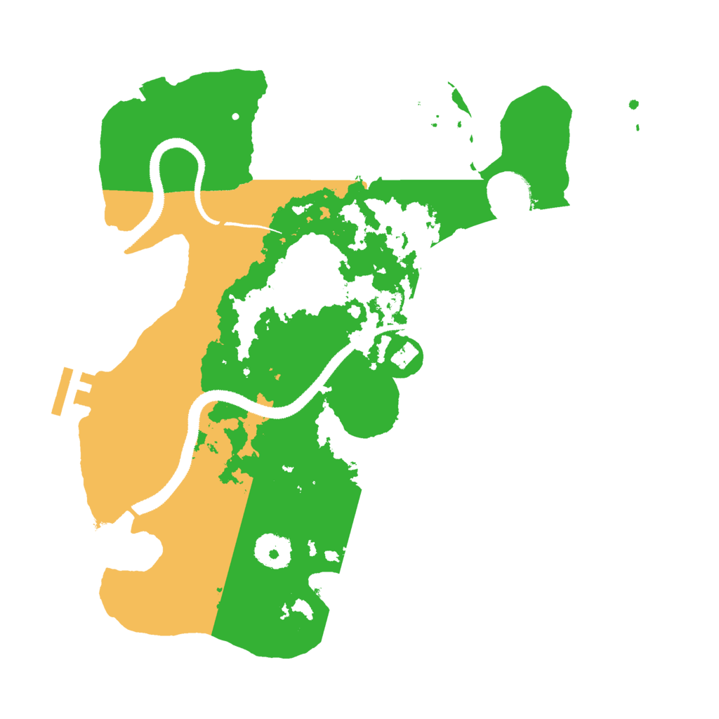 Biome Rust Map: Procedural Map, Size: 3000, Seed: 24160