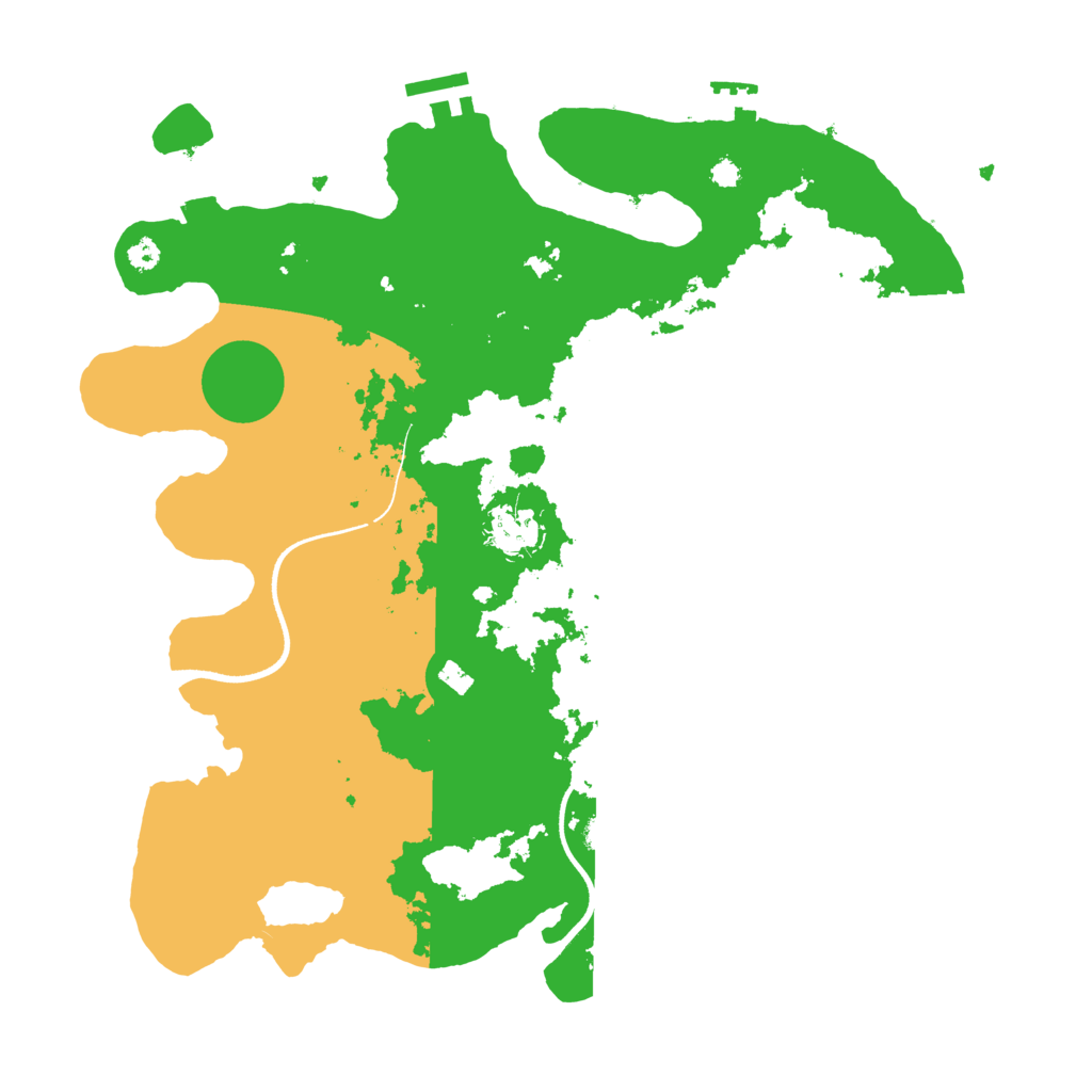 Biome Rust Map: Procedural Map, Size: 3500, Seed: 471195959