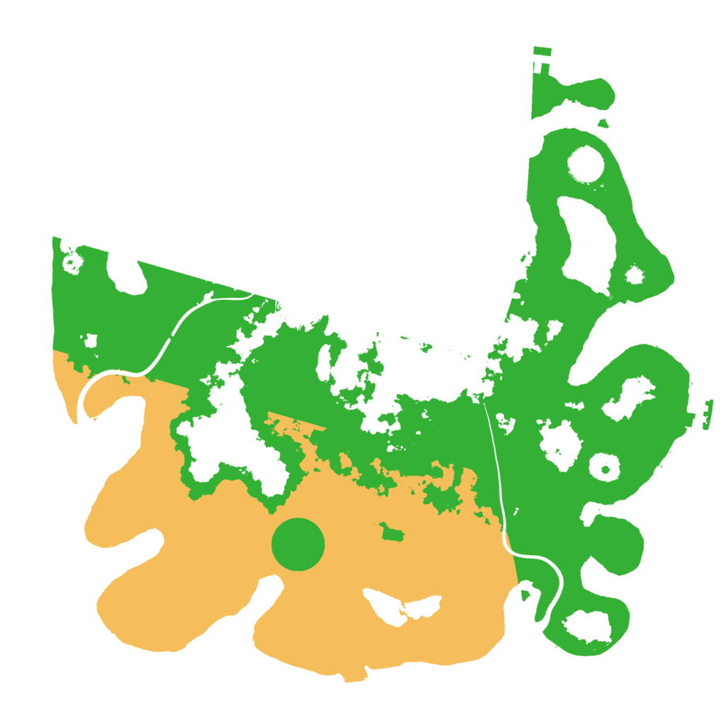 Biome Rust Map: Procedural Map, Size: 3600, Seed: 767195