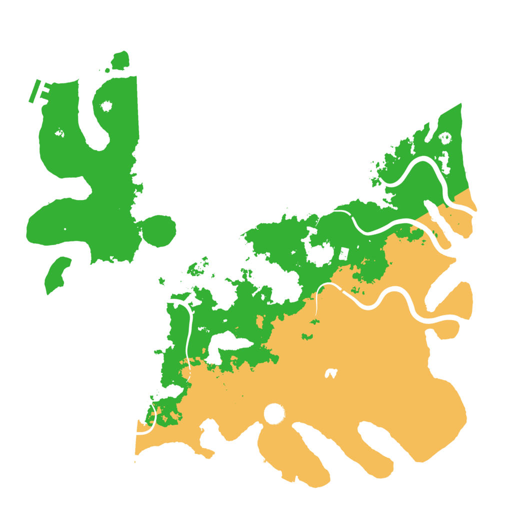 Biome Rust Map: Procedural Map, Size: 4300, Seed: 711325