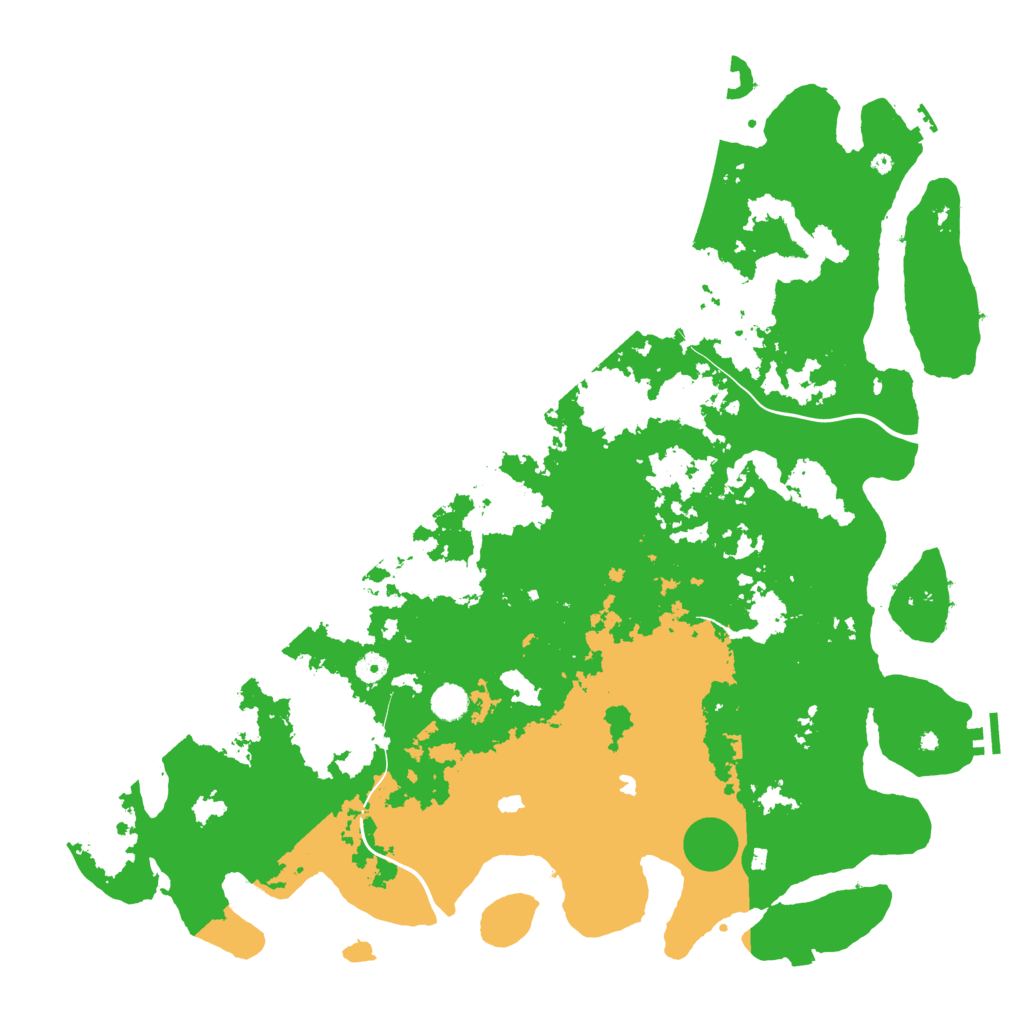 Biome Rust Map: Procedural Map, Size: 5000, Seed: 122441816