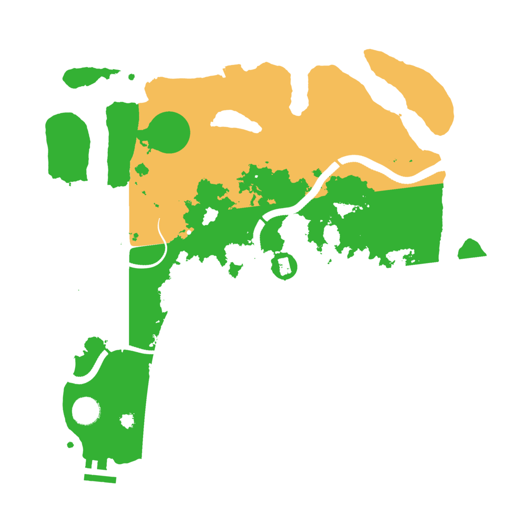 Biome Rust Map: Procedural Map, Size: 3250, Seed: 1131948583