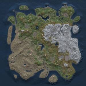 Thumbnail Rust Map: Procedural Map, Size: 4250, Seed: 244925450, 15 Monuments