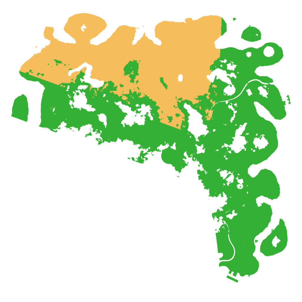 Biome Rust Map: Procedural Map, Size: 5000, Seed: 2145307037