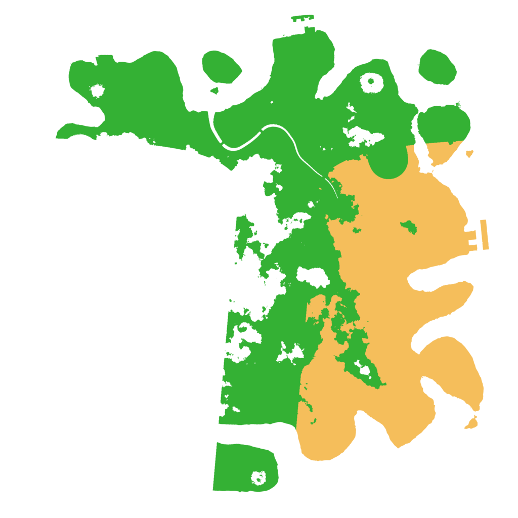Biome Rust Map: Procedural Map, Size: 3500, Seed: 596140541