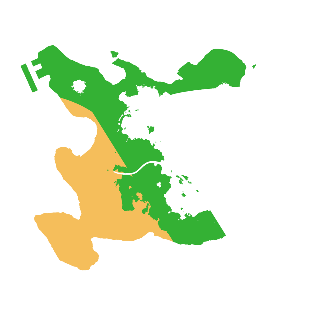 Biome Rust Map: Procedural Map, Size: 2200, Seed: 325494861