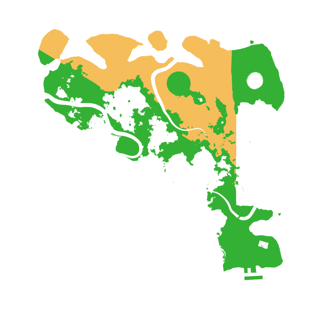 Biome Rust Map: Procedural Map, Size: 3500, Seed: 1998192757