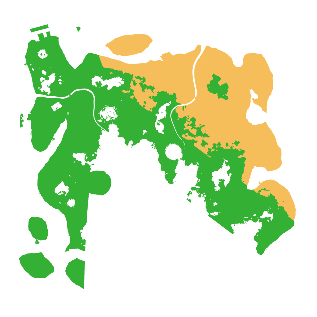 Biome Rust Map: Procedural Map, Size: 3500, Seed: 79349917