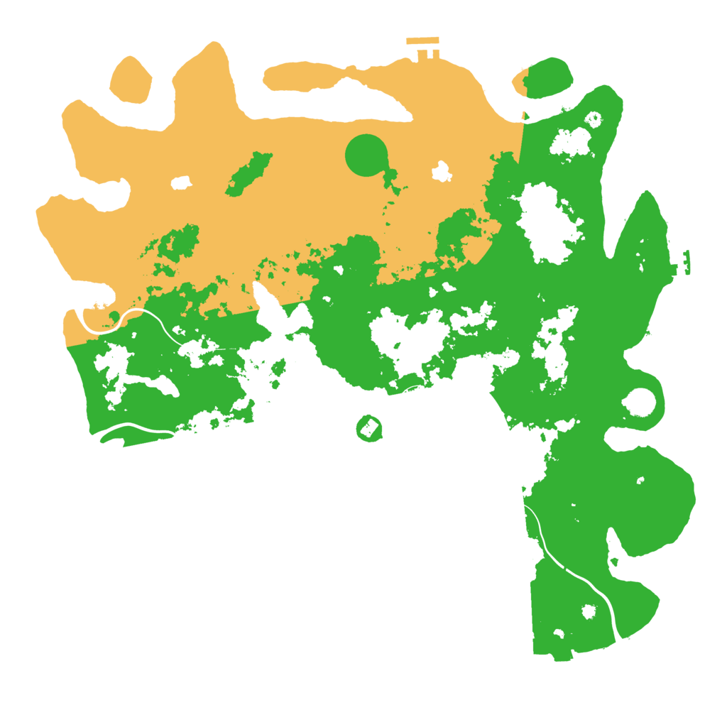 Biome Rust Map: Procedural Map, Size: 4500, Seed: 515