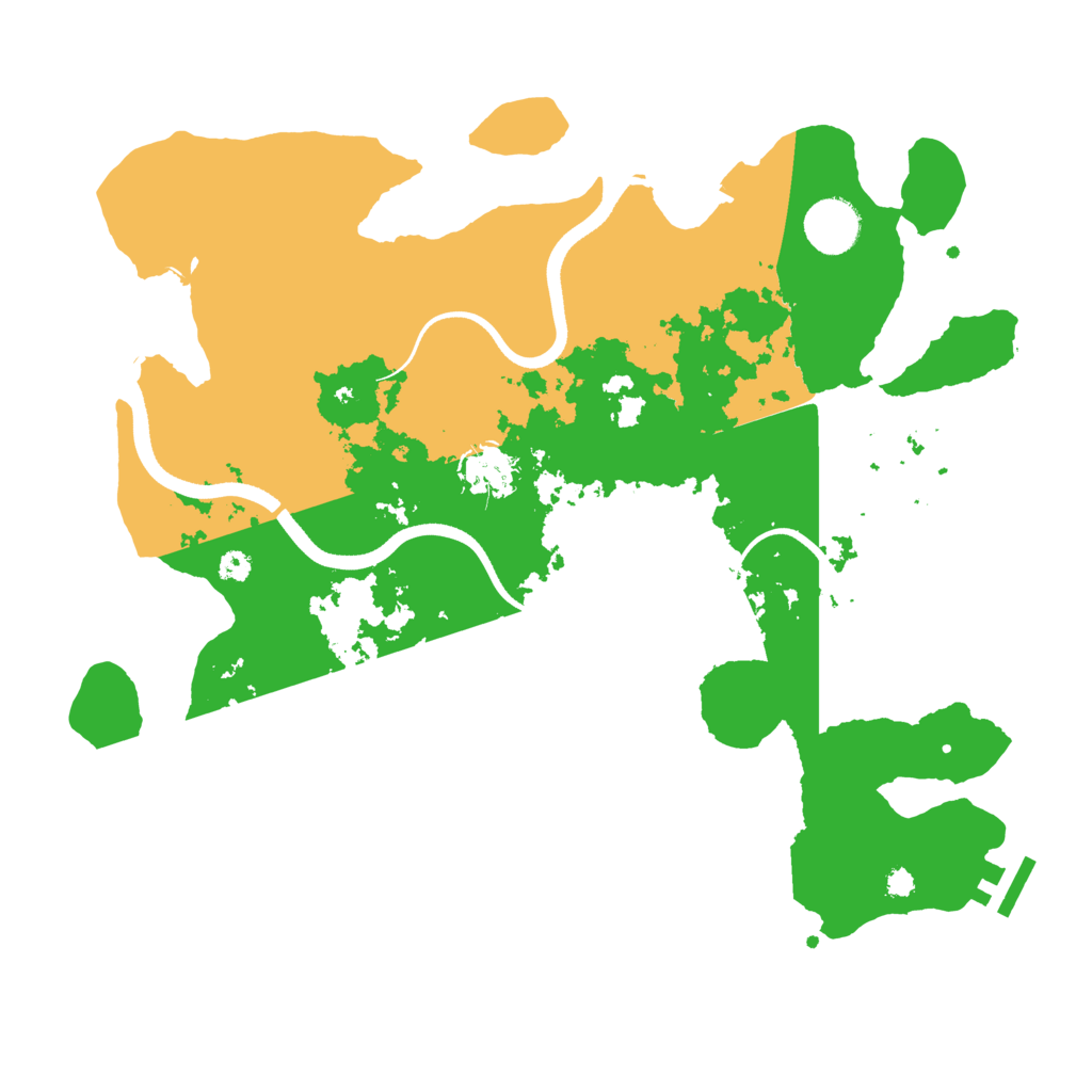 Biome Rust Map: Procedural Map, Size: 3500, Seed: 64016975