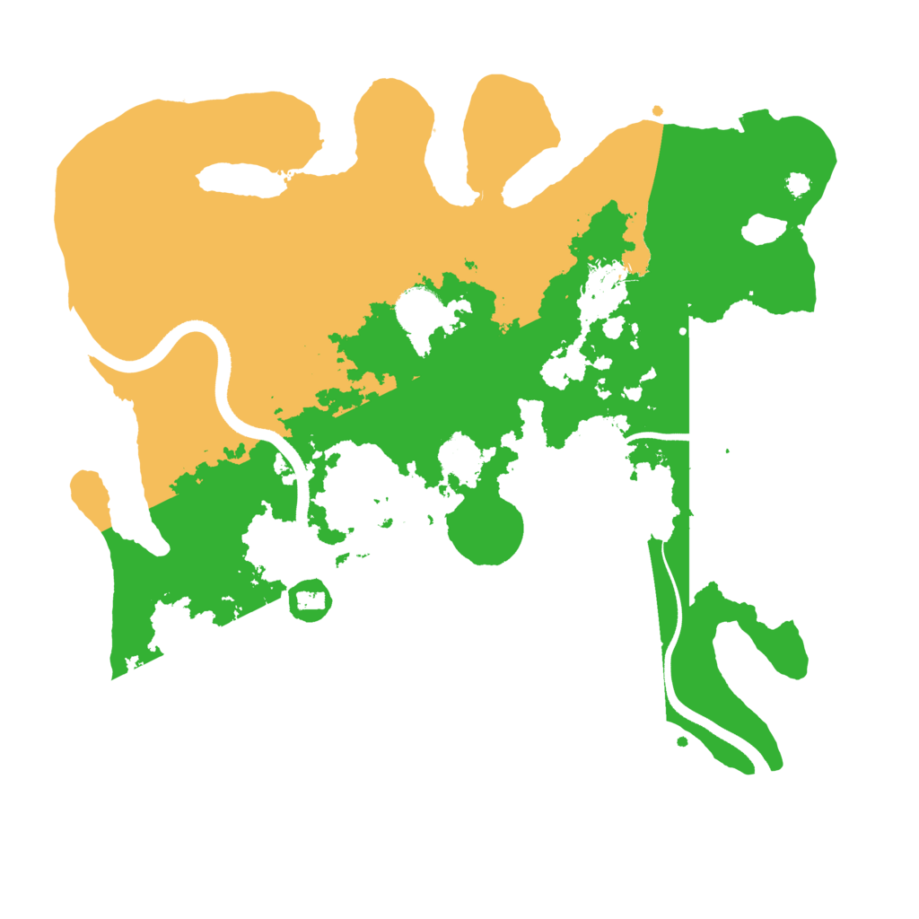 Biome Rust Map: Procedural Map, Size: 3500, Seed: 607213300