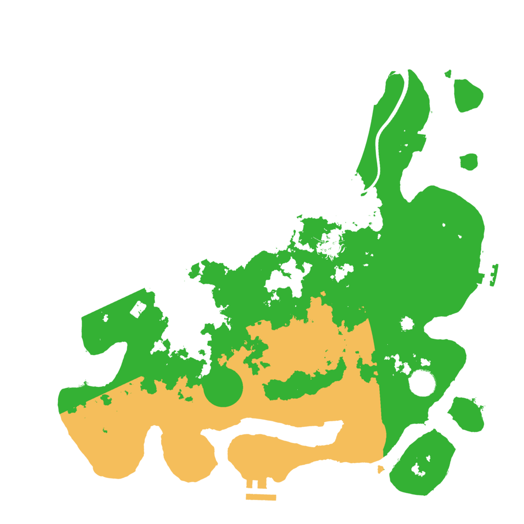 Biome Rust Map: Procedural Map, Size: 3500, Seed: 174197907
