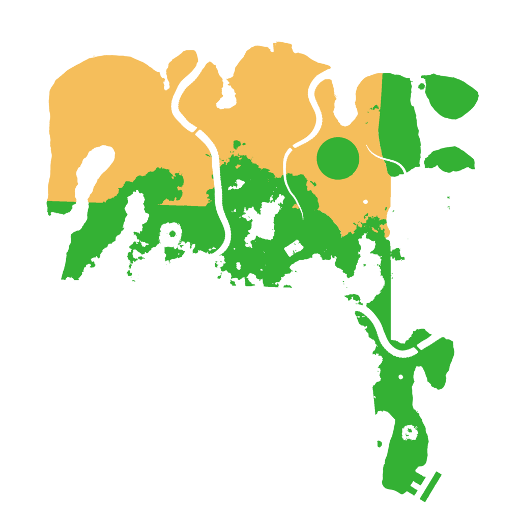 Biome Rust Map: Procedural Map, Size: 3250, Seed: 8523