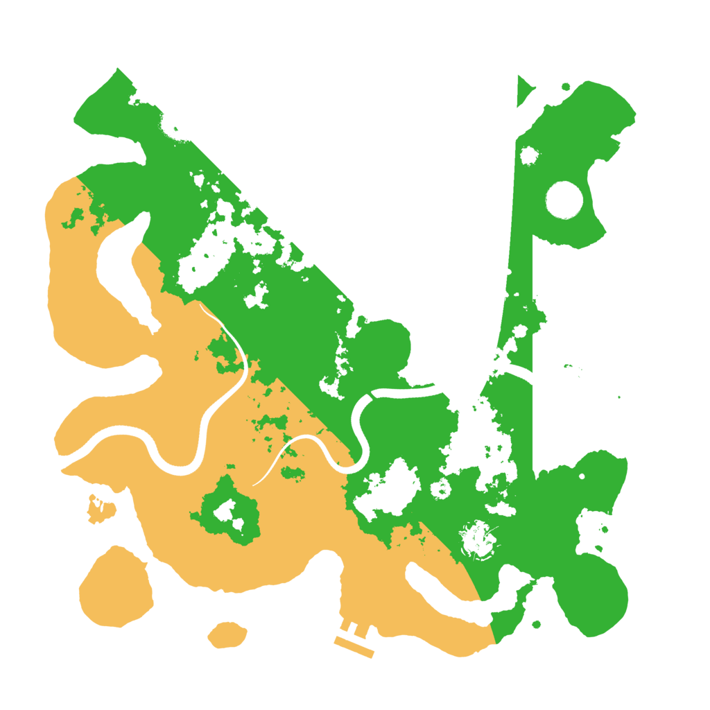 Biome Rust Map: Procedural Map, Size: 3500, Seed: 348079