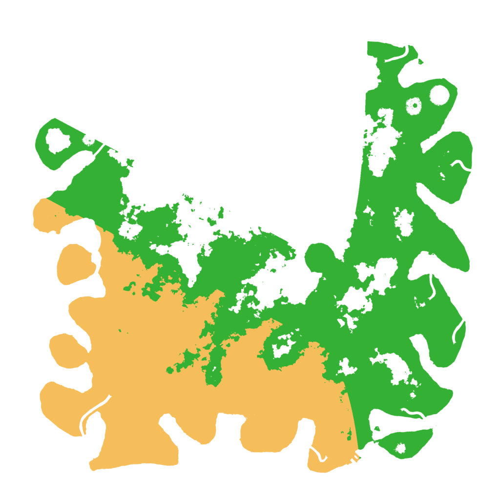Biome Rust Map: Procedural Map, Size: 4500, Seed: 14492557
