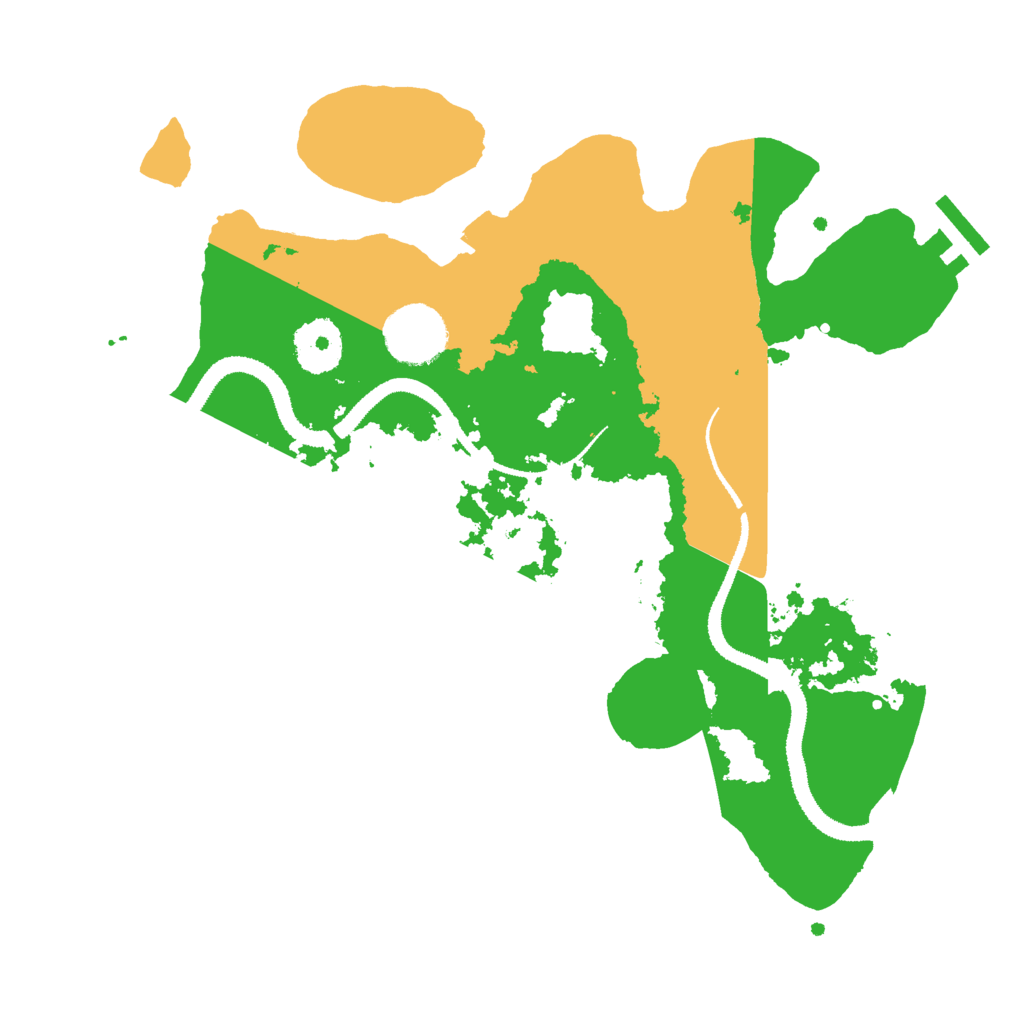 Biome Rust Map: Procedural Map, Size: 3000, Seed: 3959659