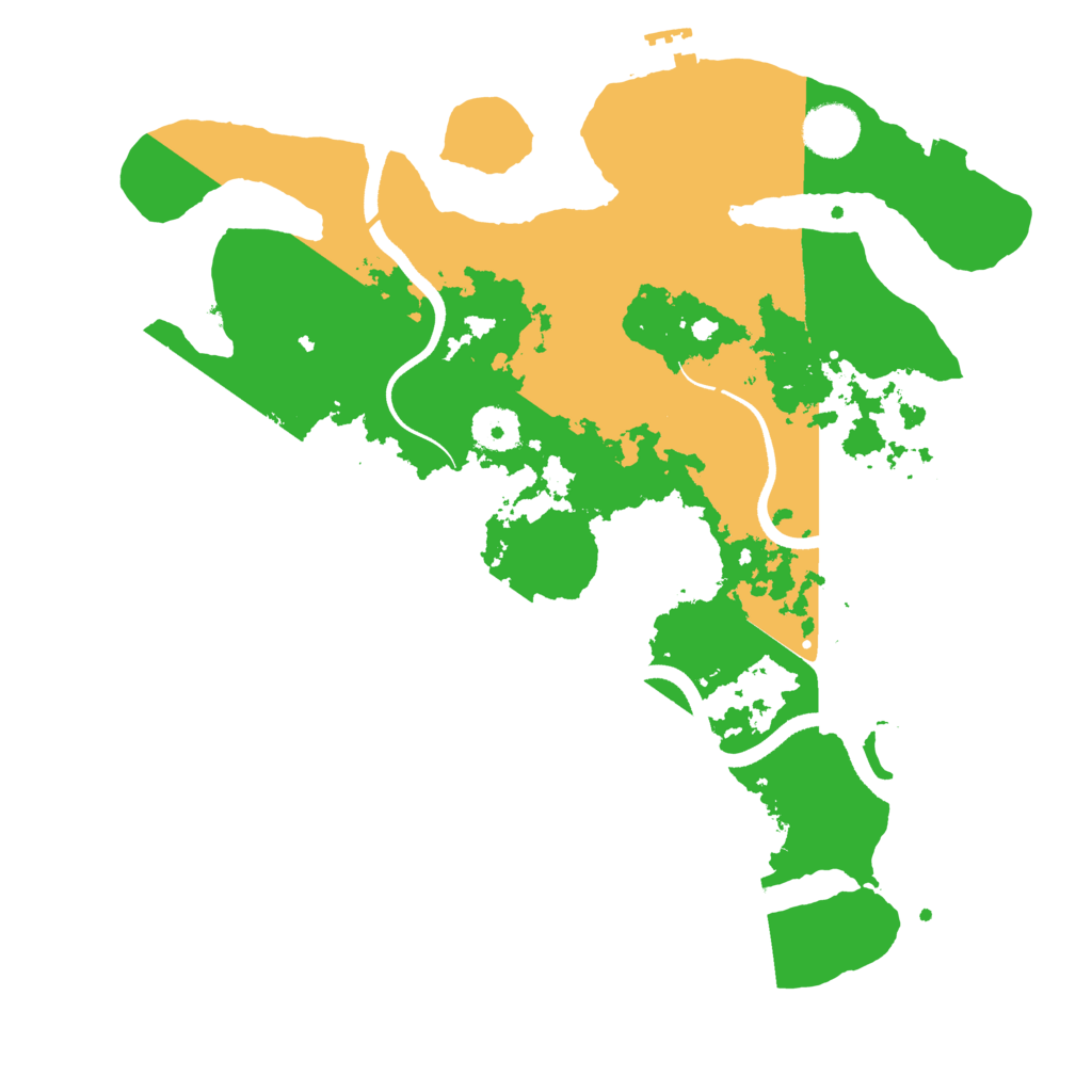 Biome Rust Map: Procedural Map, Size: 3500, Seed: 982819307