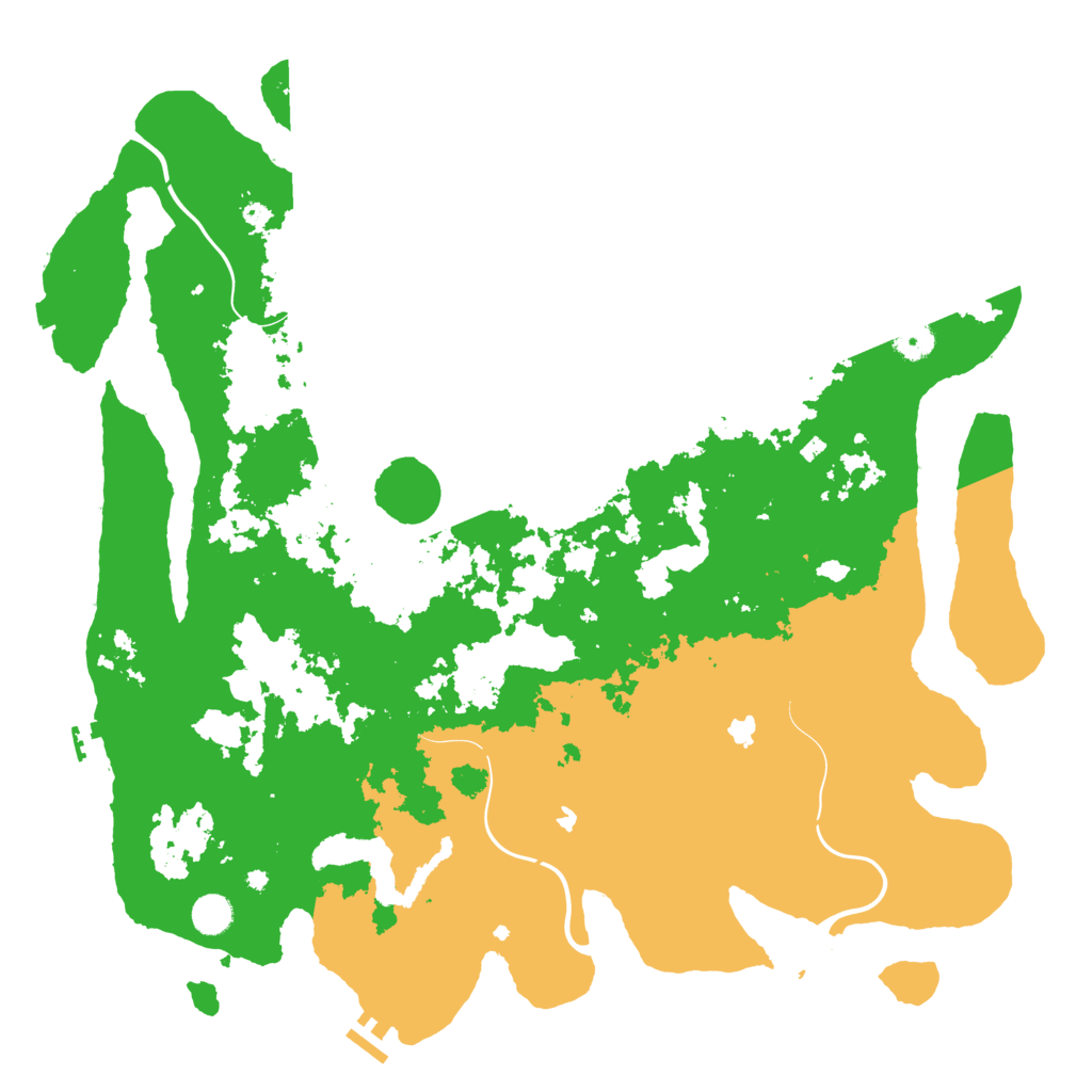 Biome Rust Map: Procedural Map, Size: 4699, Seed: 598327723