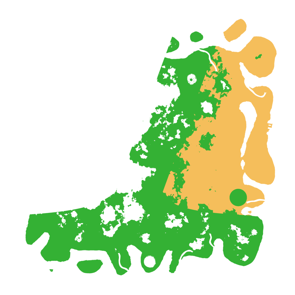 Biome Rust Map: Procedural Map, Size: 4500, Seed: 112345