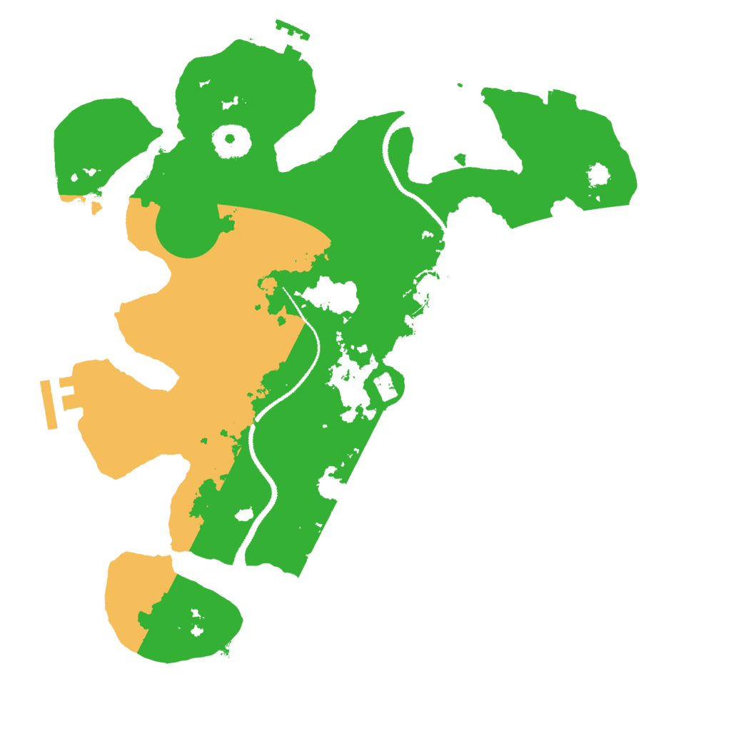 Biome Rust Map: Procedural Map, Size: 3000, Seed: 31729