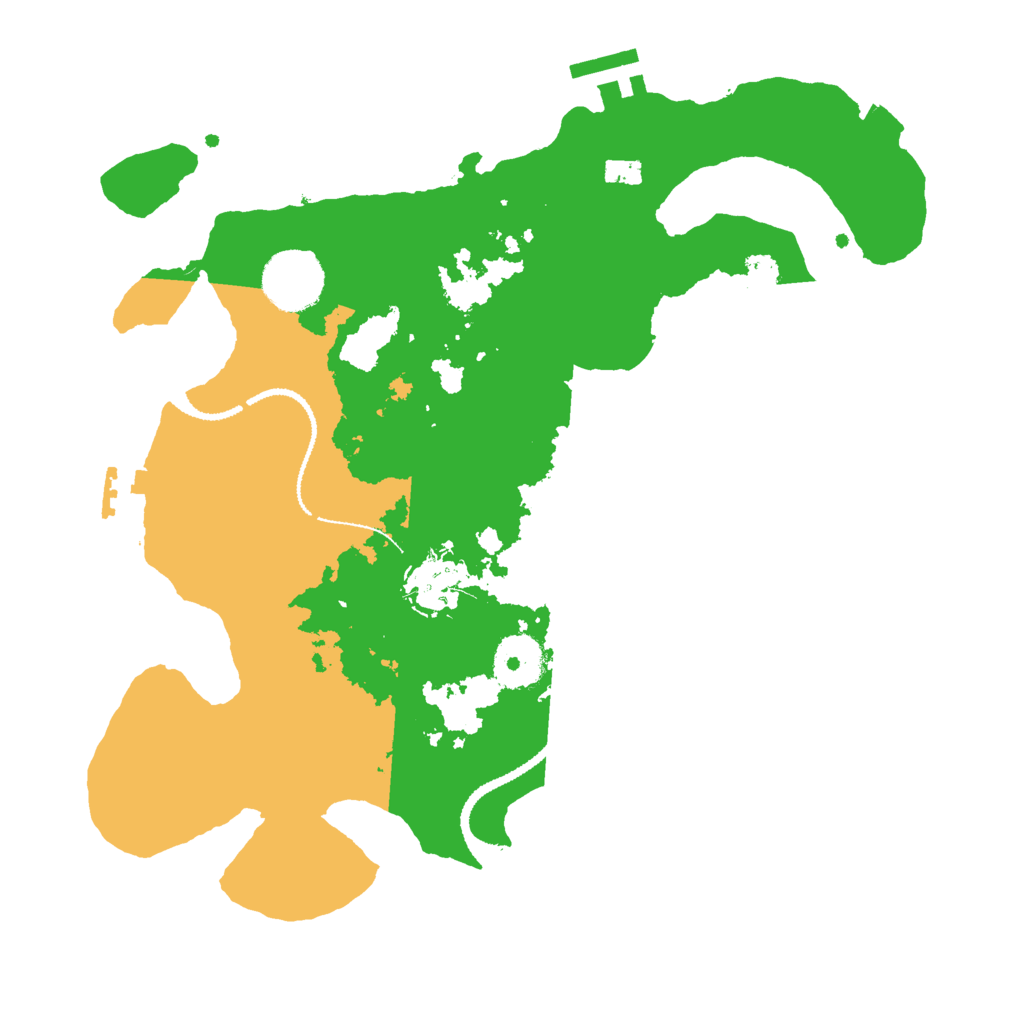 Biome Rust Map: Procedural Map, Size: 3000, Seed: 617822192