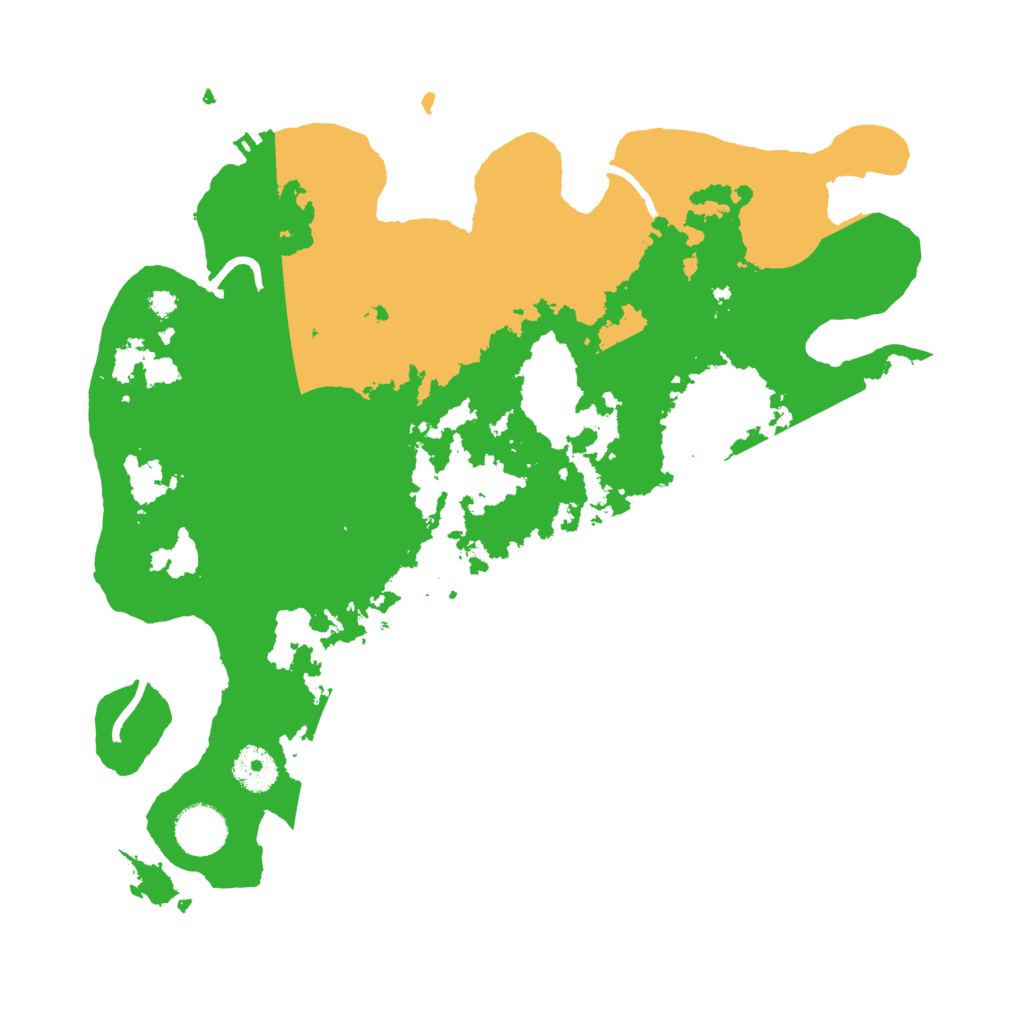 Biome Rust Map: Procedural Map, Size: 3500, Seed: 735544305