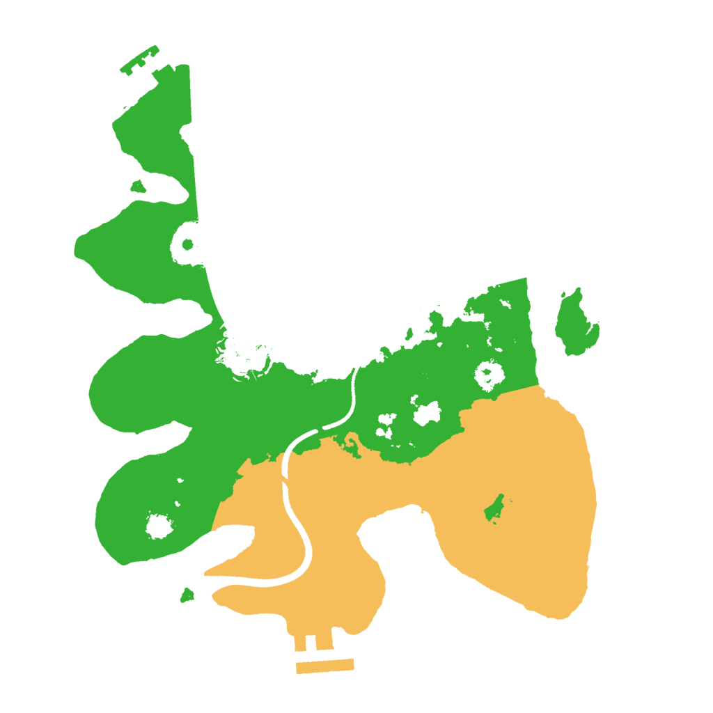 Biome Rust Map: Procedural Map, Size: 2490, Seed: 54677883