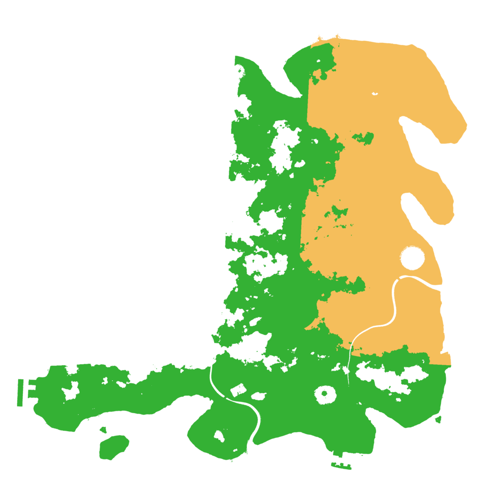 Biome Rust Map: Procedural Map, Size: 3700, Seed: 492673439