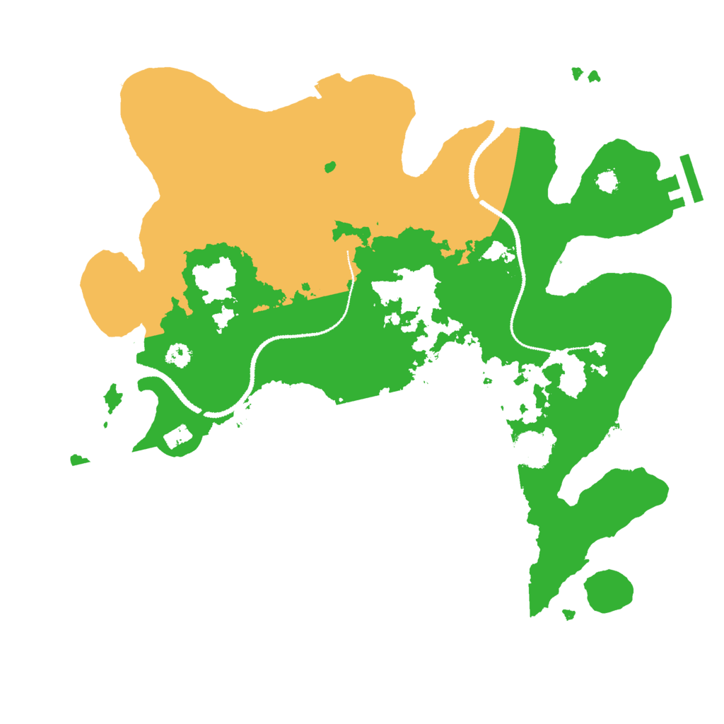Biome Rust Map: Procedural Map, Size: 3000, Seed: 596554094
