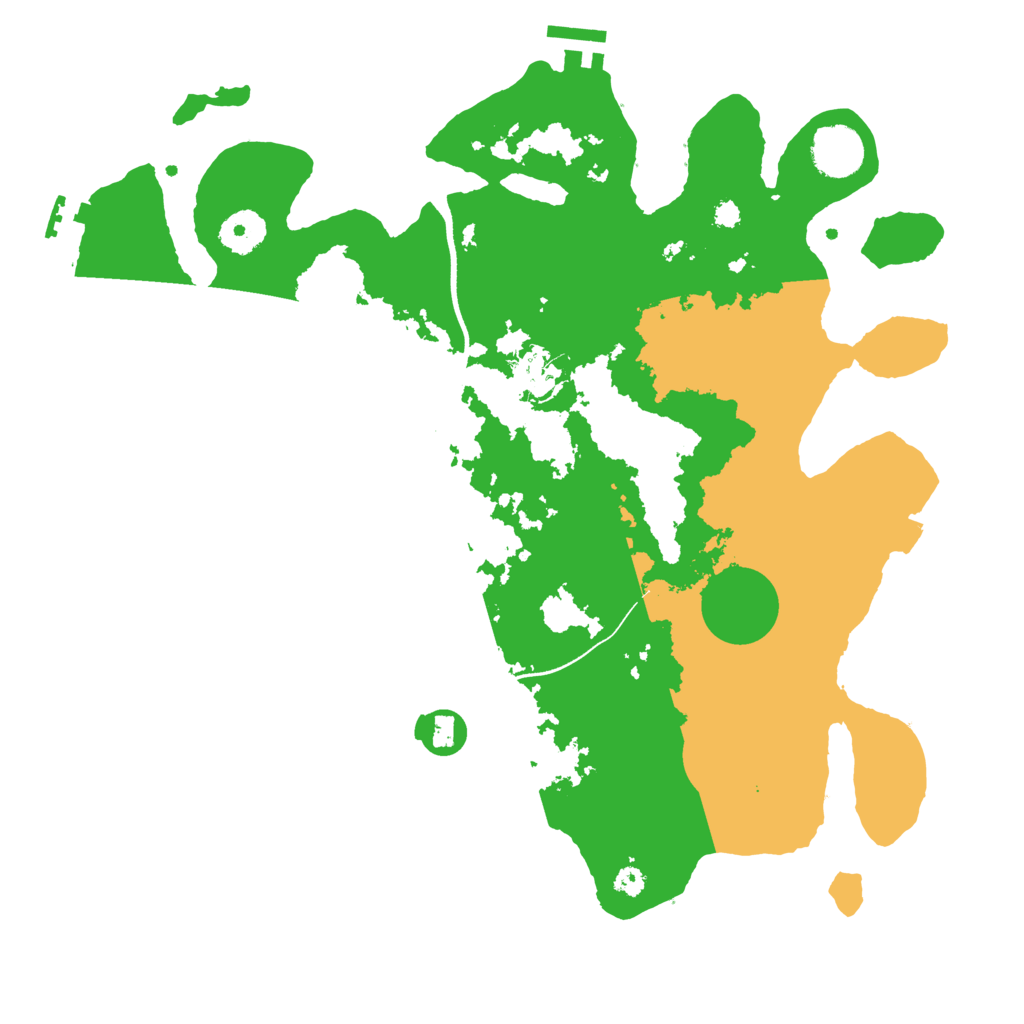 Biome Rust Map: Procedural Map, Size: 3500, Seed: 1961539873