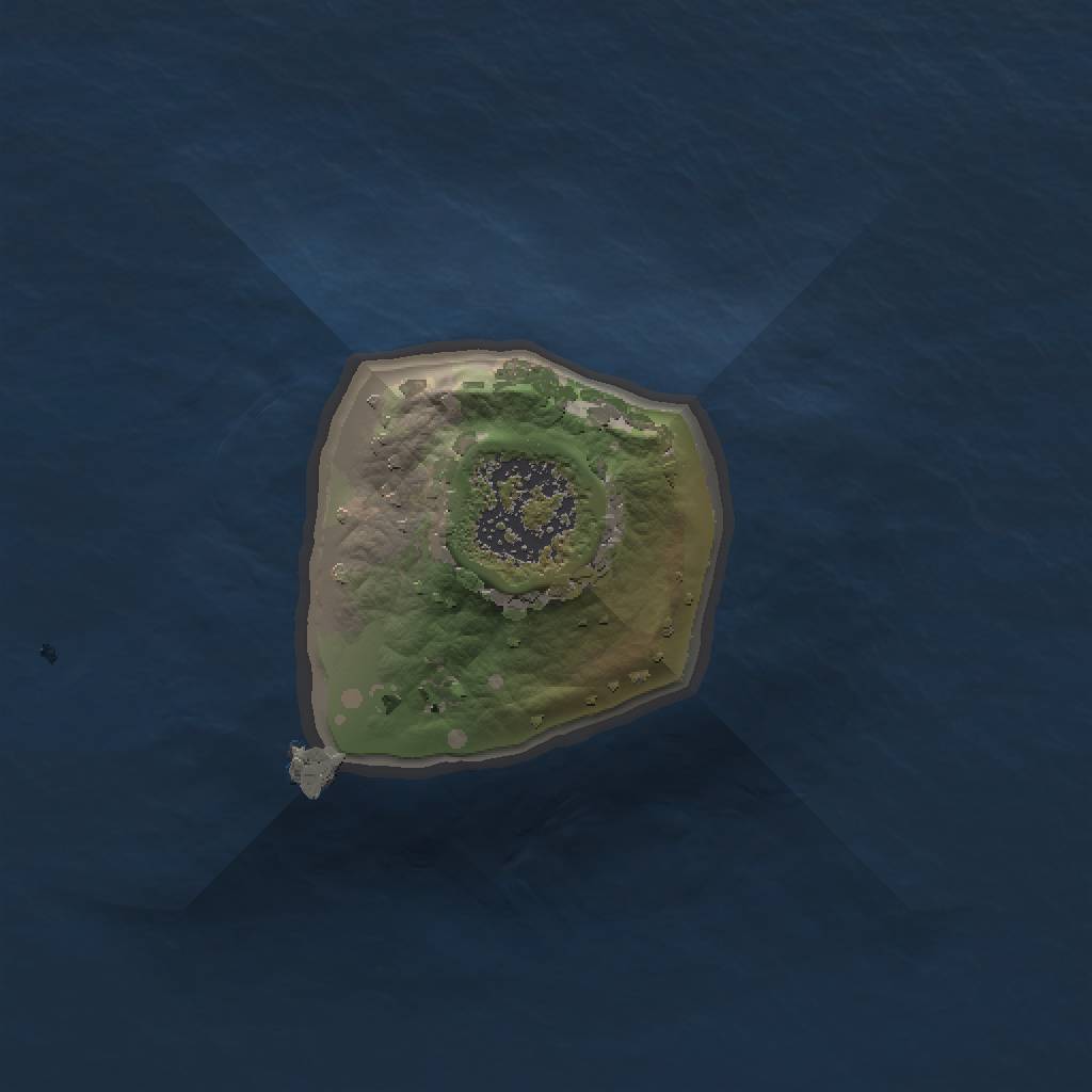 Rust Map: Procedural Map, Size: 1000, Seed: 1564619469, 3 Monuments