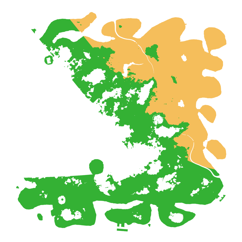 Biome Rust Map: Procedural Map, Size: 4500, Seed: 1736965635