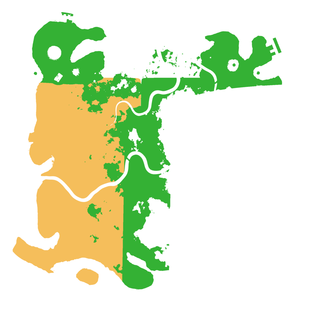 Biome Rust Map: Procedural Map, Size: 3950, Seed: 12533