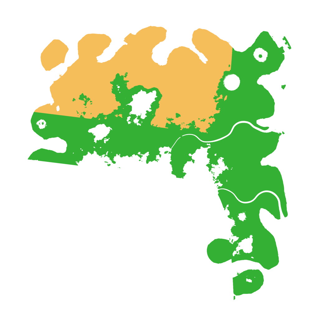 Biome Rust Map: Procedural Map, Size: 3500, Seed: 615533545