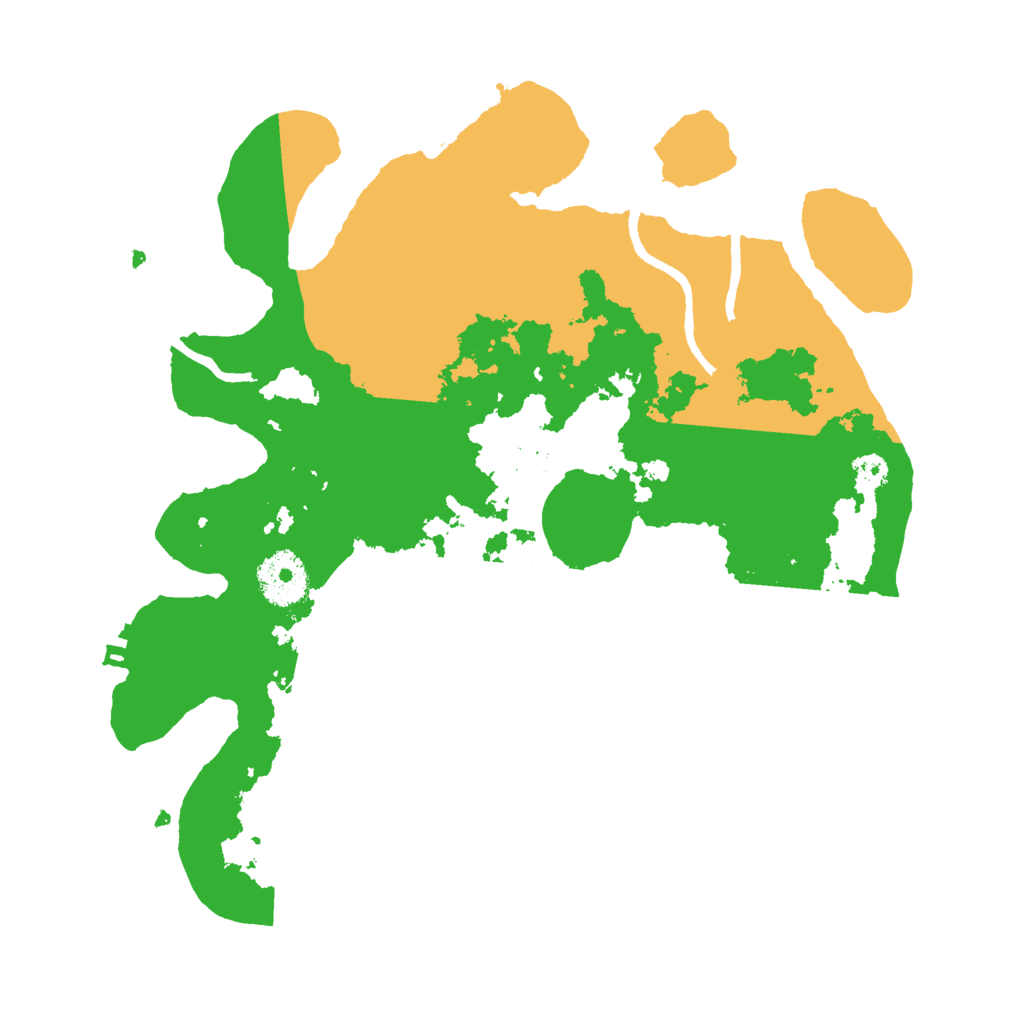 Biome Rust Map: Procedural Map, Size: 3000, Seed: 58392