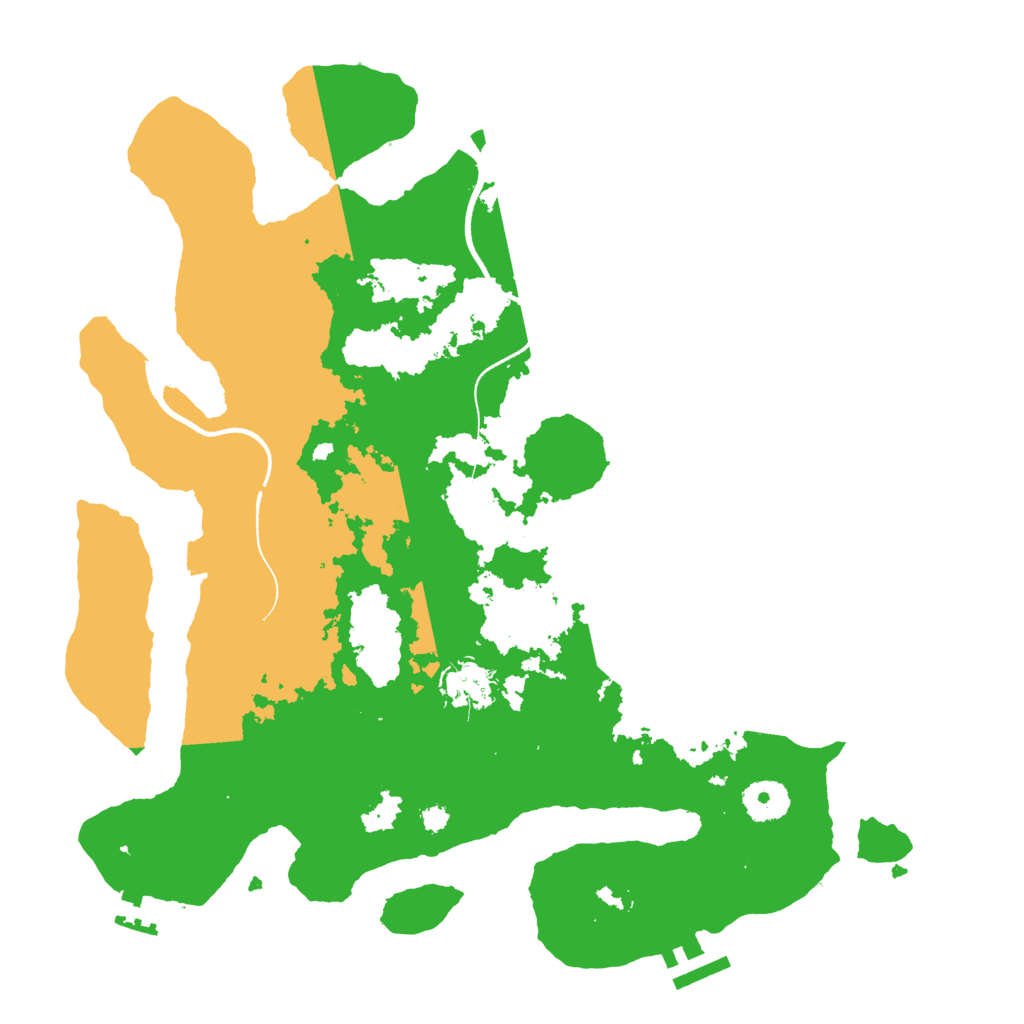 Biome Rust Map: Procedural Map, Size: 3500, Seed: 446452