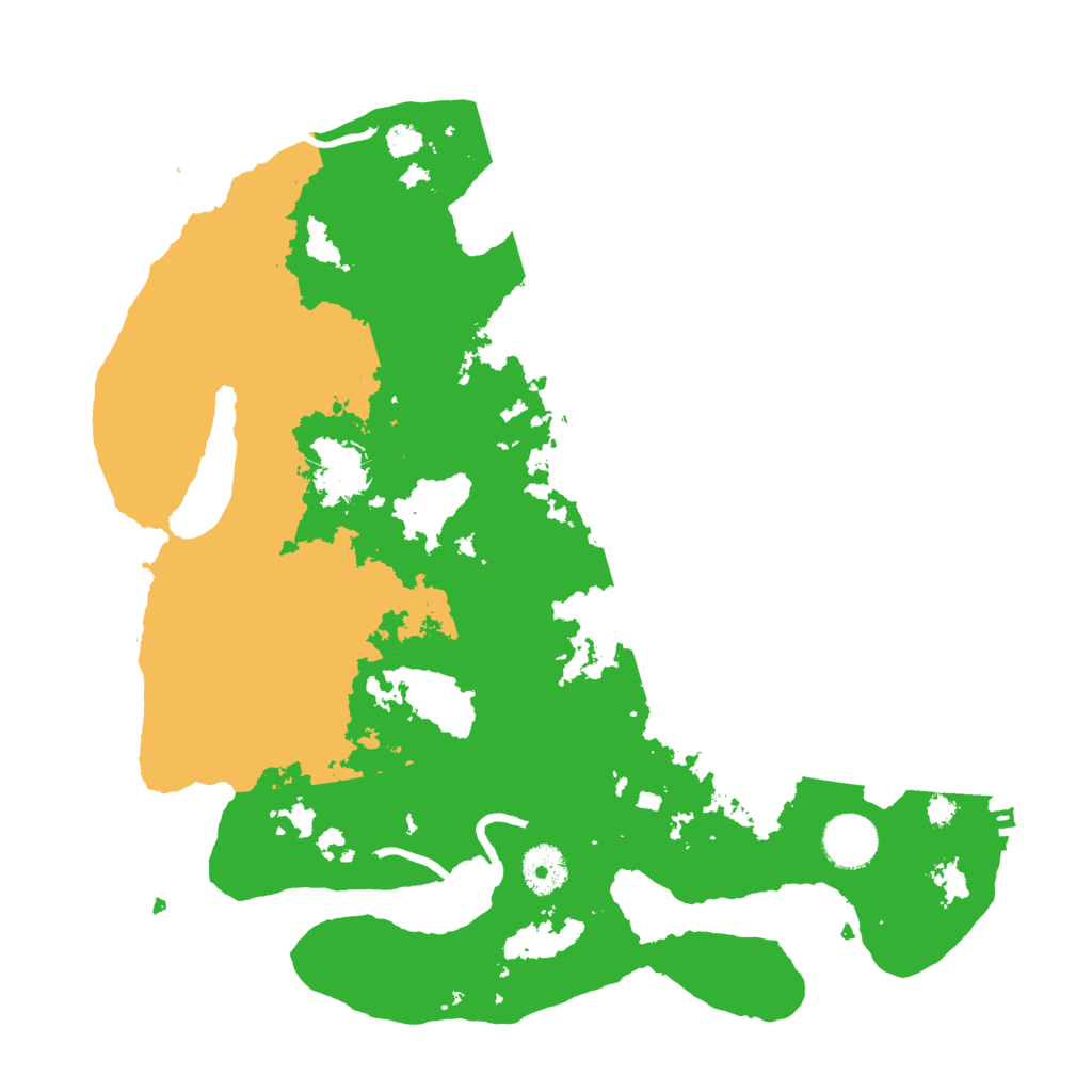 Biome Rust Map: Procedural Map, Size: 3500, Seed: 16371520
