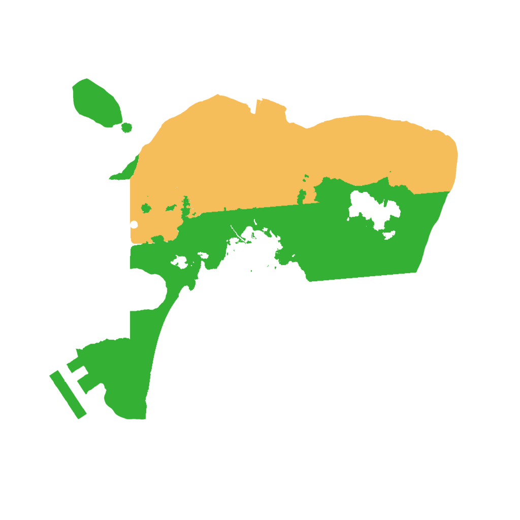 Biome Rust Map: Procedural Map, Size: 2000, Seed: 1165609293