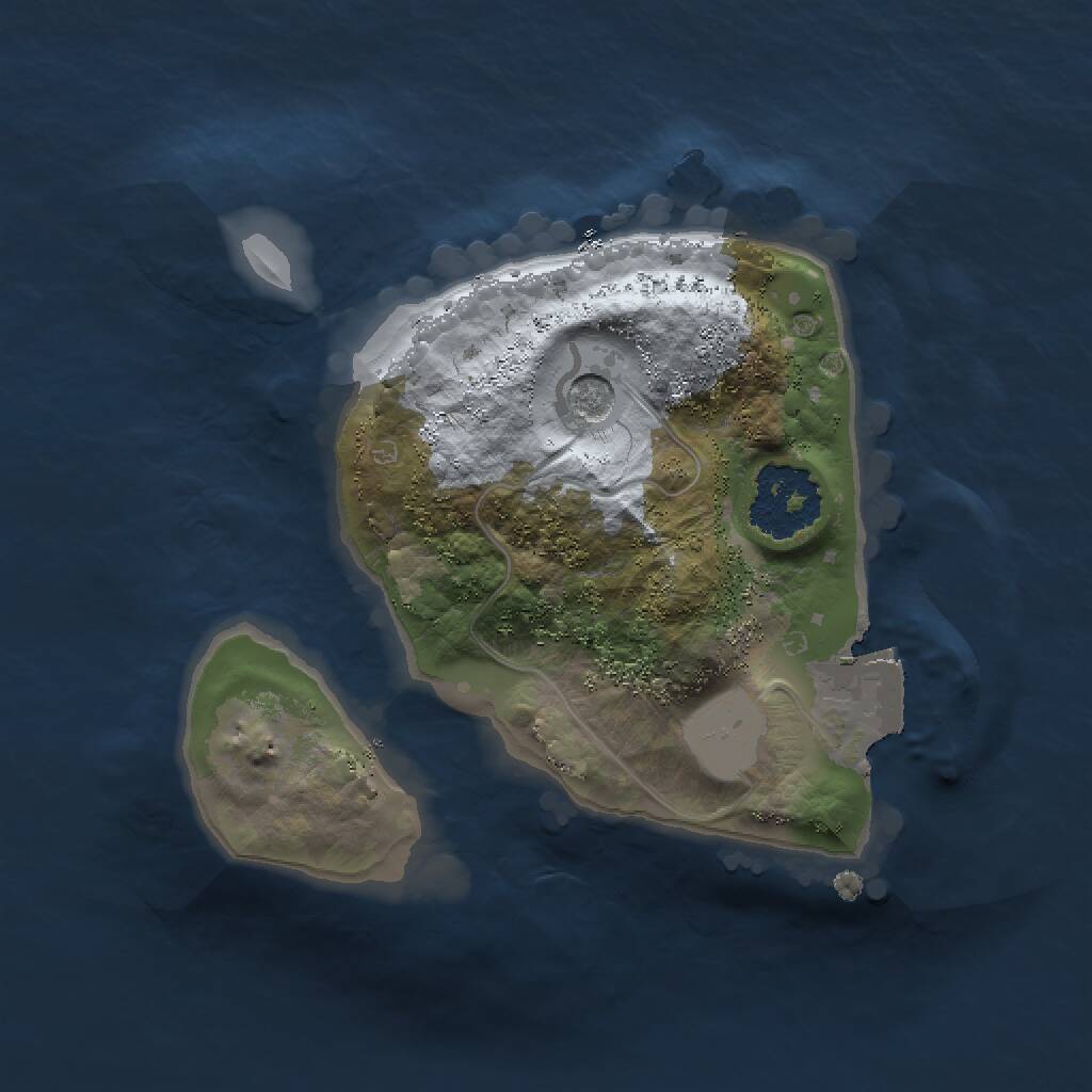 Rust Map: Procedural Map, Size: 1500, Seed: 5834902, 2 Monuments