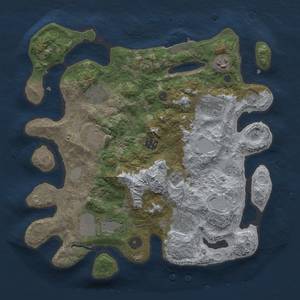 Thumbnail Rust Map: Procedural Map, Size: 3500, Seed: 950821956, 14 Monuments