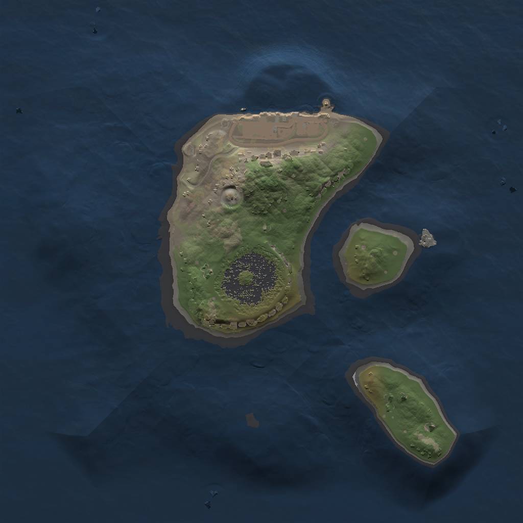 Rust Map: Procedural Map, Size: 1500, Seed: 1655100296, 4 Monuments