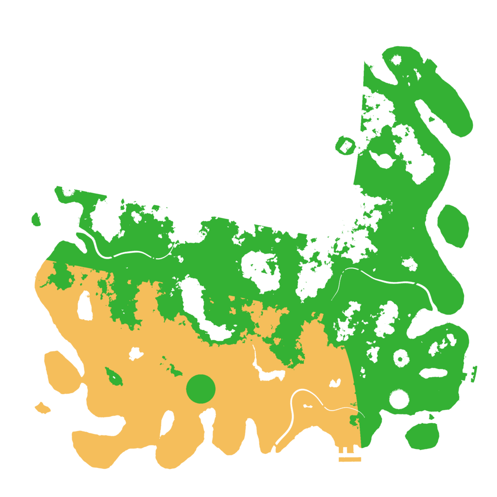 Biome Rust Map: Procedural Map, Size: 4500, Seed: 124259301