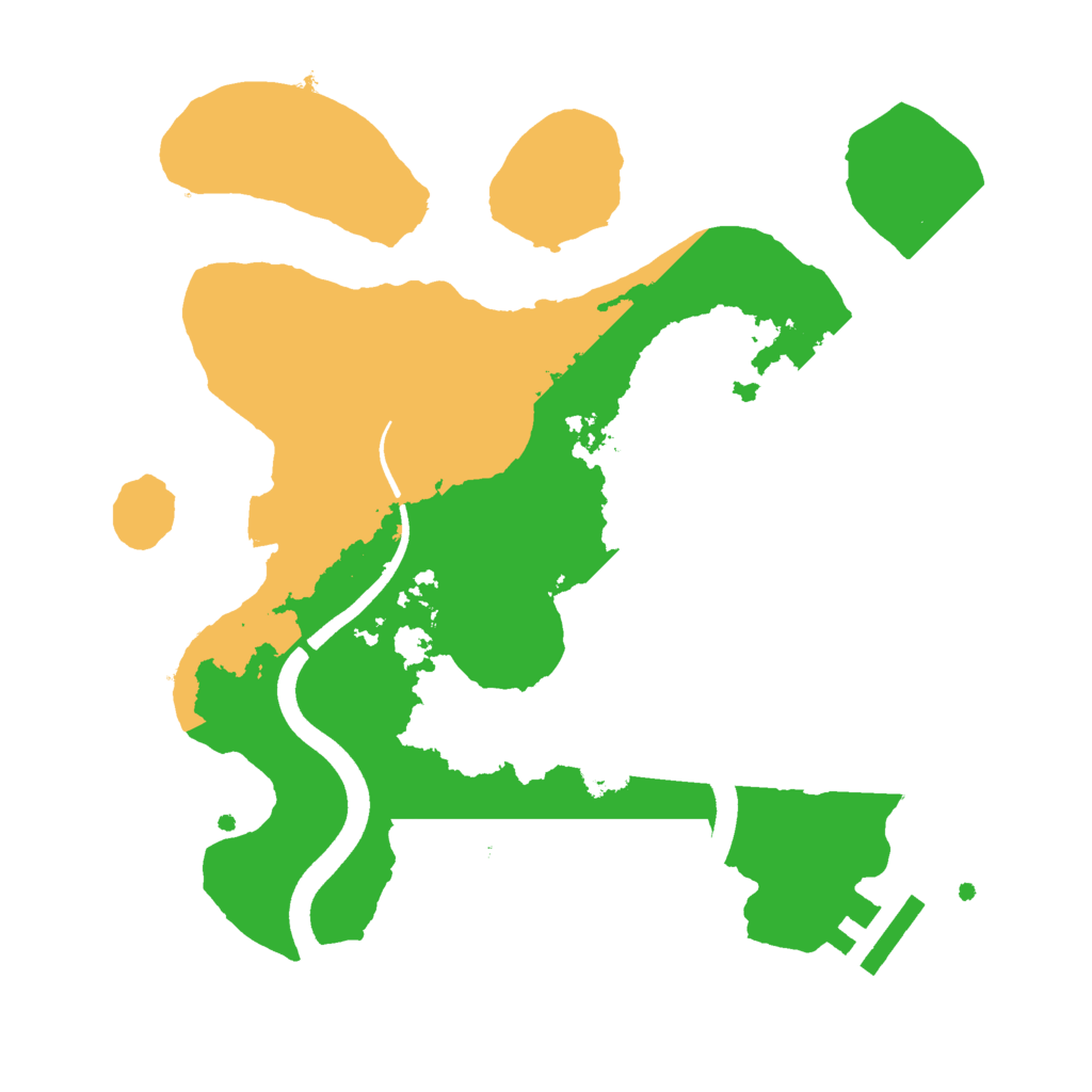 Biome Rust Map: Procedural Map, Size: 2500, Seed: 602769294